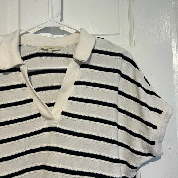 Madewell relaxed v-neck polo shirt - Picture 4 of 10